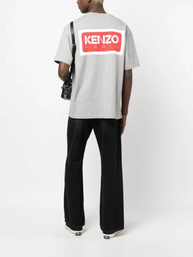 Kenzo T-shirt met logopatch Grijs
