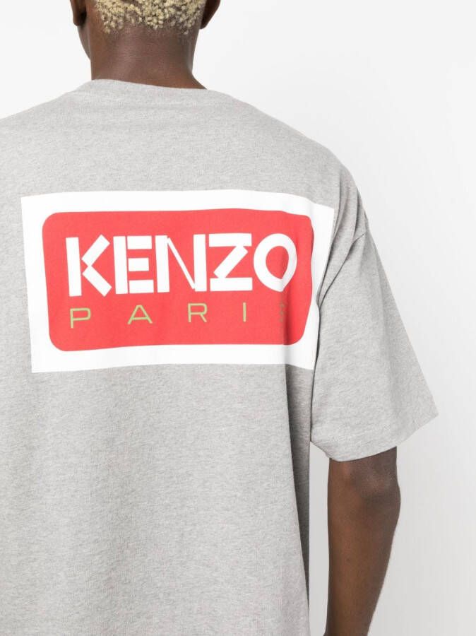 Kenzo T-shirt met logopatch Grijs