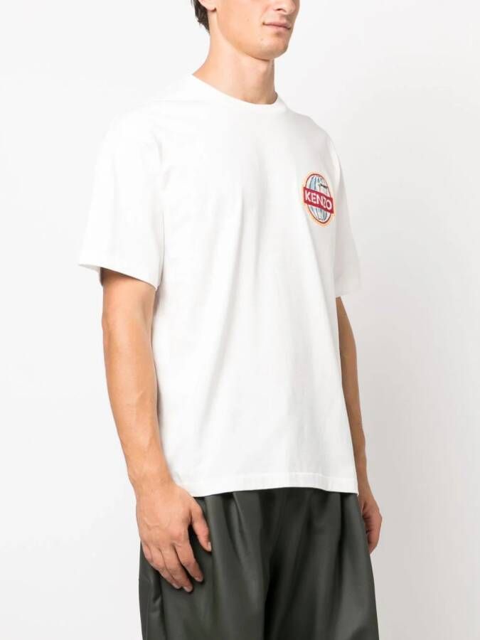 Kenzo T-shirt met logopatch Wit