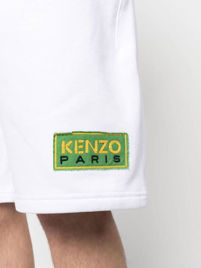 Kenzo Shorts met logopatch Wit
