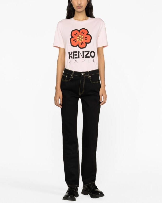 Kenzo Jeans met logopatch Zwart