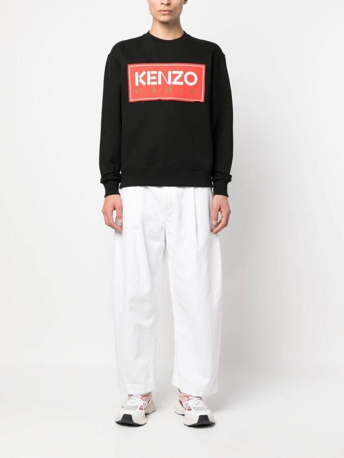 Kenzo Sweater met logoprint Zwart