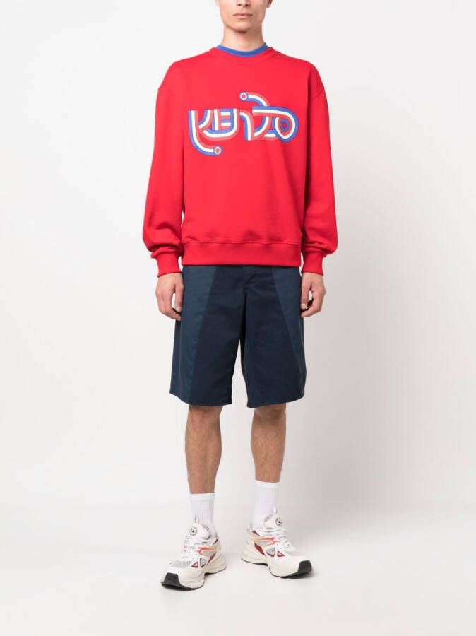 Kenzo Sweater met logoprint Rood