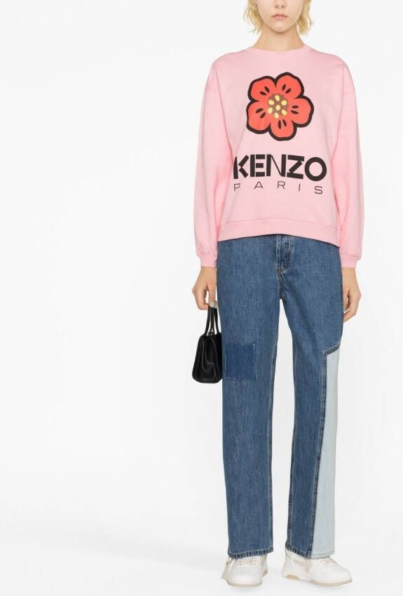 Kenzo Sweater met logoprint Roze