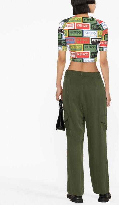 Kenzo Top met logoprint Groen