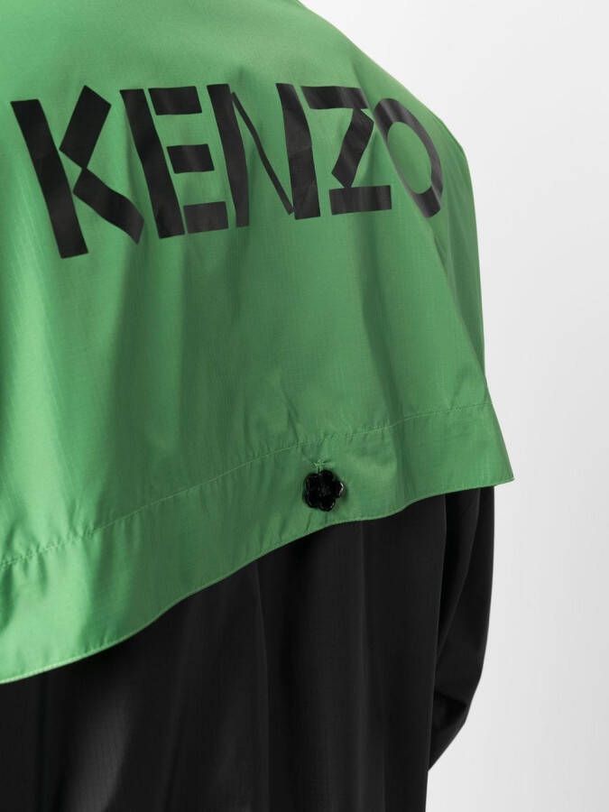 Kenzo Windjack met logoprint Zwart