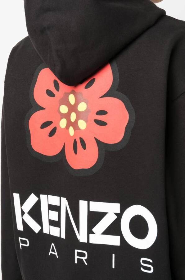 Kenzo Hoodie met logoprint Zwart