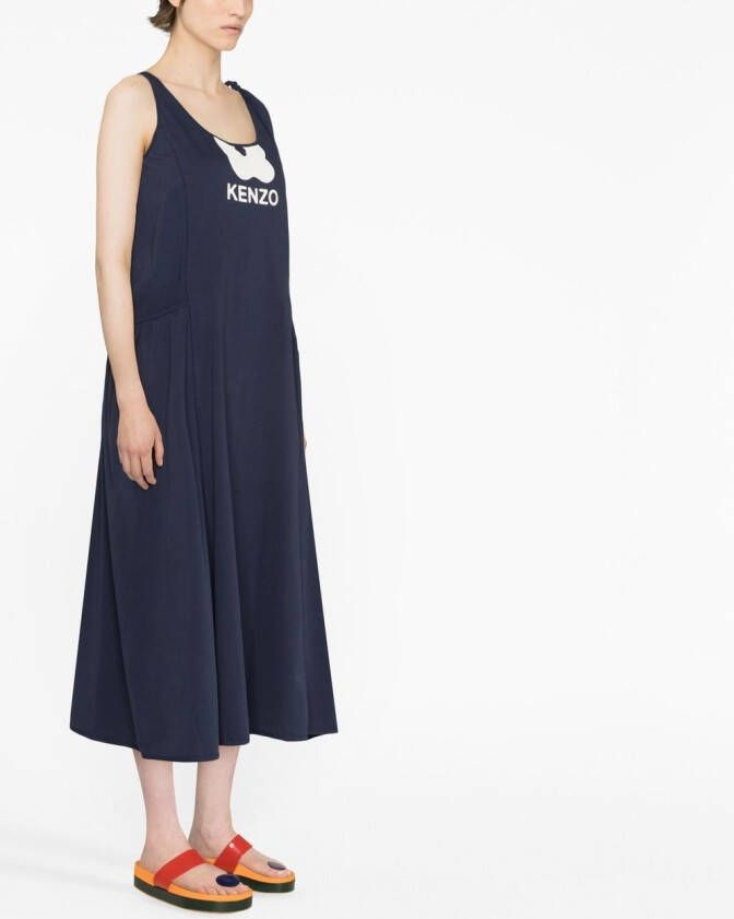 Kenzo Jurk met bloemenprint Blauw