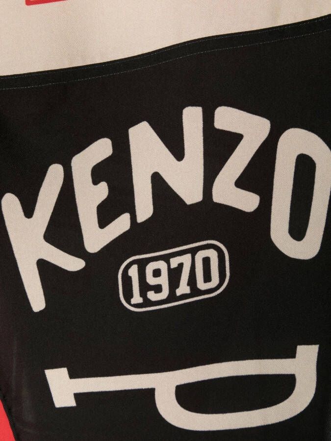 Kenzo Sjaal met logoprint Zwart