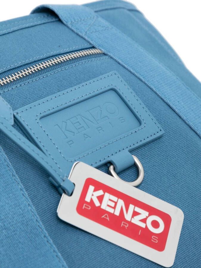 Kenzo Shopper met logo Blauw