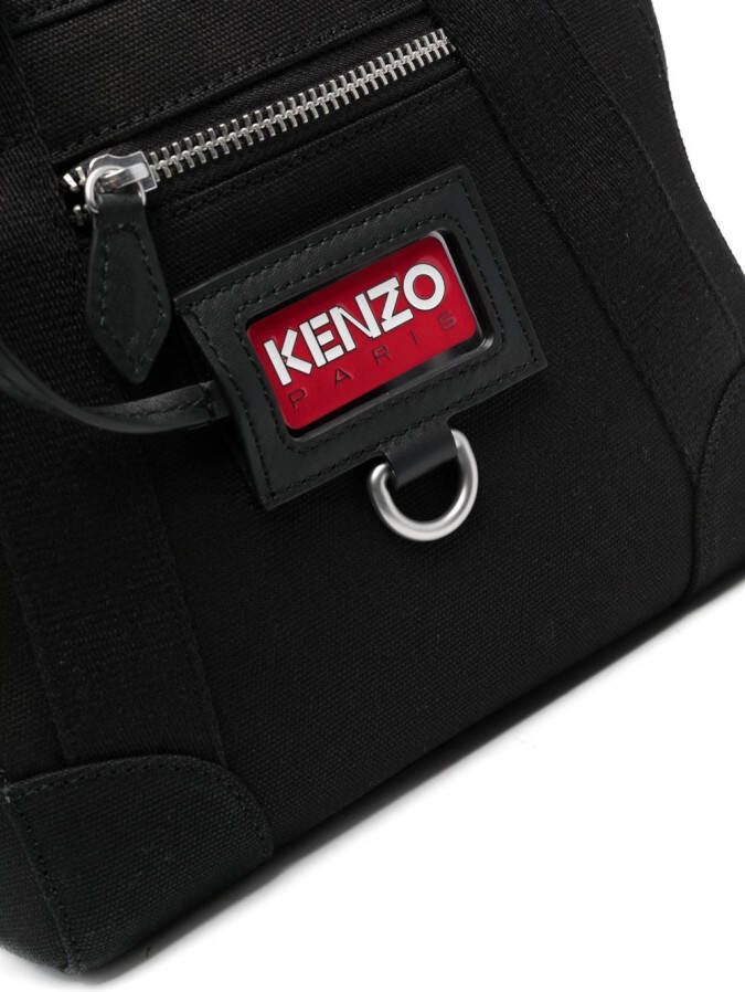 Kenzo Shopper met logo Zwart