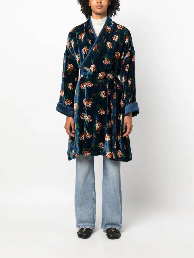 Kenzo Fluwelen jas Blauw