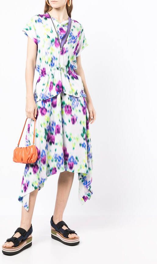 Kenzo Midi-jurk met bloemenprint Veelkleurig