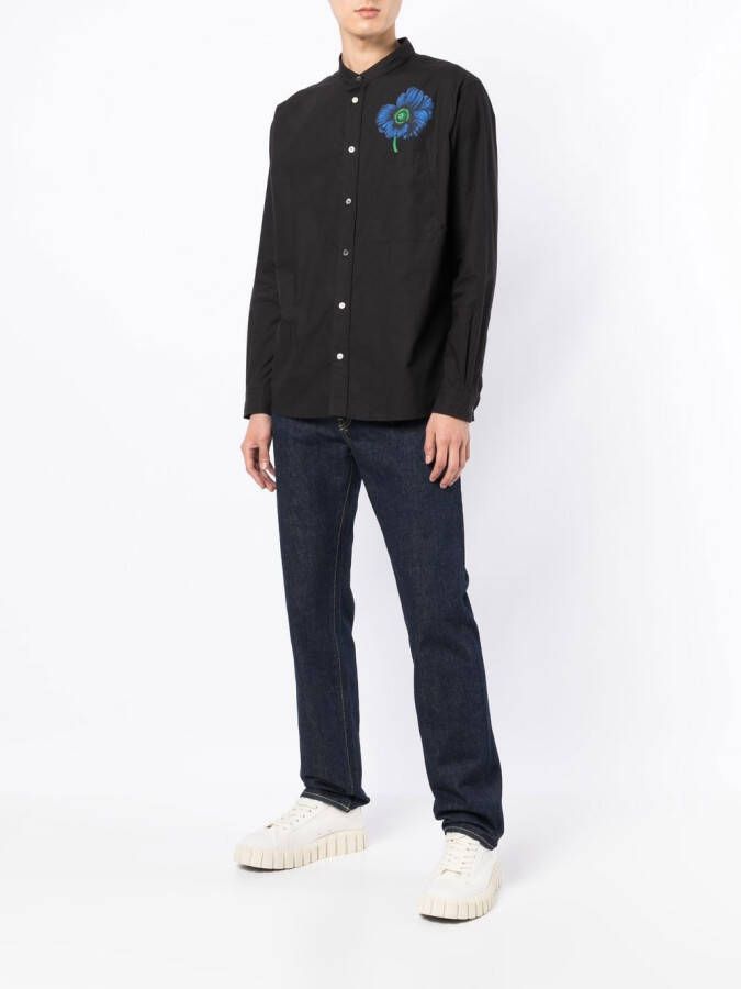 Kenzo Overhemd met bloemenprint Zwart