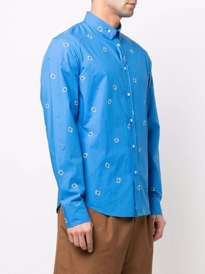Kenzo Overhemd met paisley-print Blauw