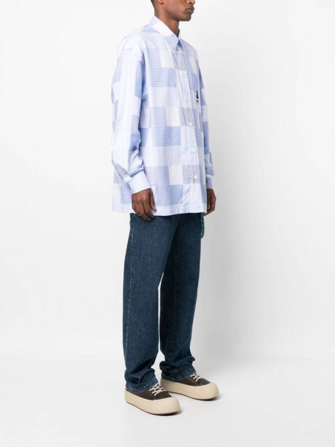 Kenzo Overhemd met patchwork Blauw