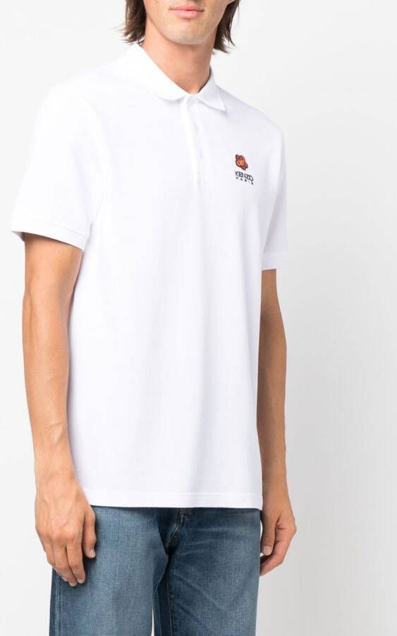 Kenzo Poloshirt met borduurwerk Wit