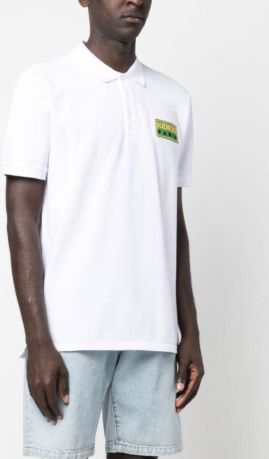 Kenzo Poloshirt met logopatch Wit