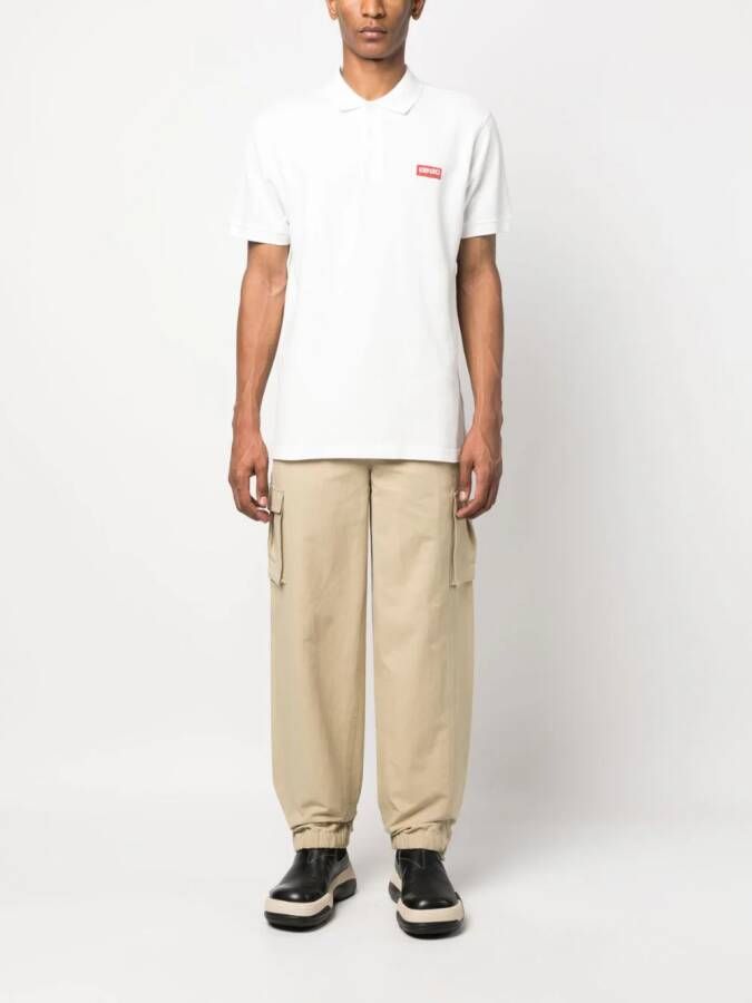 Kenzo Poloshirt met logopatch Wit