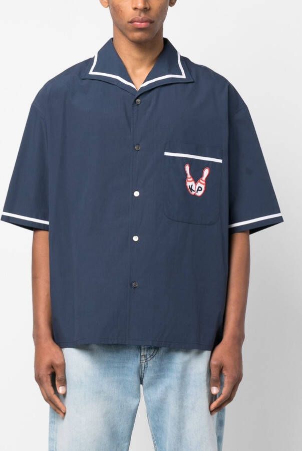 Kenzo Popeline overhemd Blauw