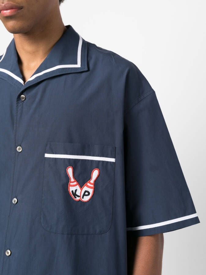 Kenzo Popeline overhemd Blauw