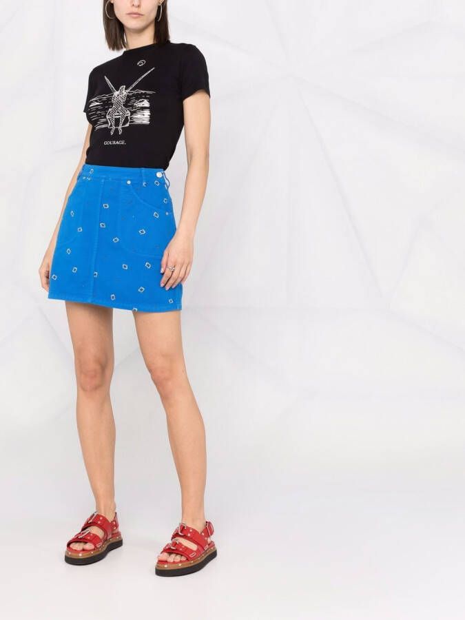 Kenzo Rok met paisley-print Blauw