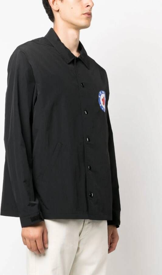 Kenzo Shirtjack met logo stempel Zwart
