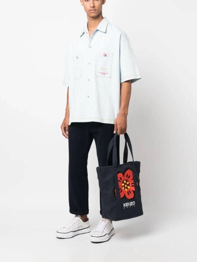 Kenzo Shopper met logoprint Blauw