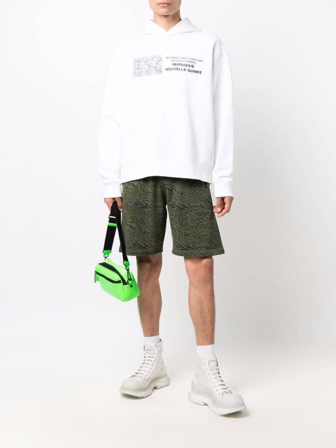 Kenzo Shorts met dierenprint Groen