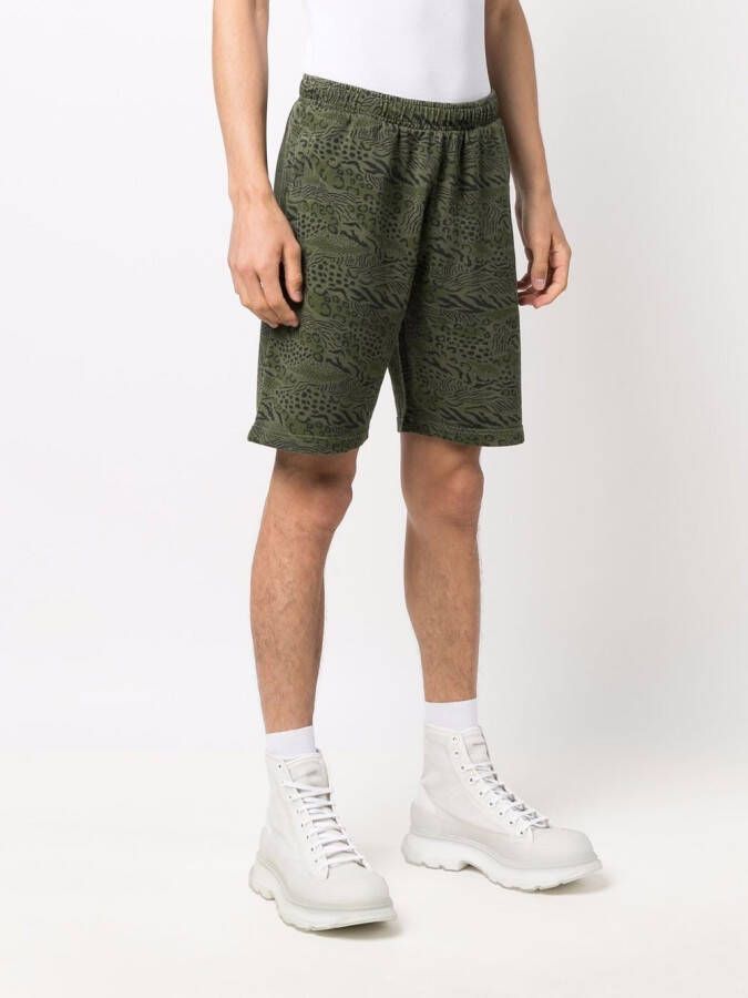 Kenzo Shorts met dierenprint Groen