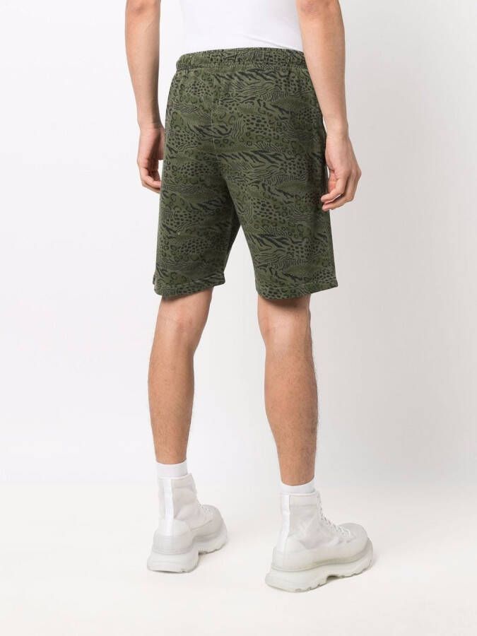Kenzo Shorts met dierenprint Groen