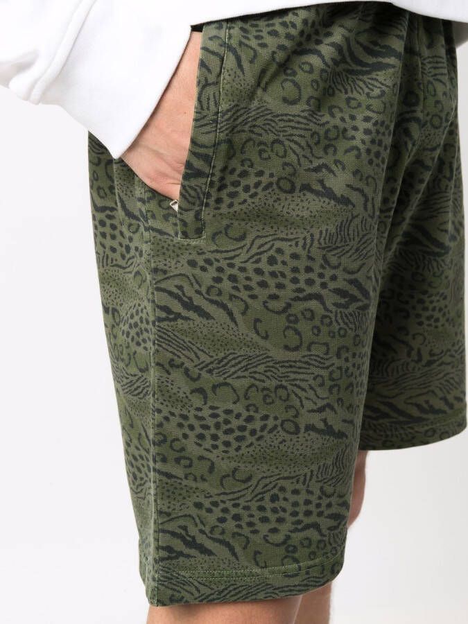 Kenzo Shorts met dierenprint Groen