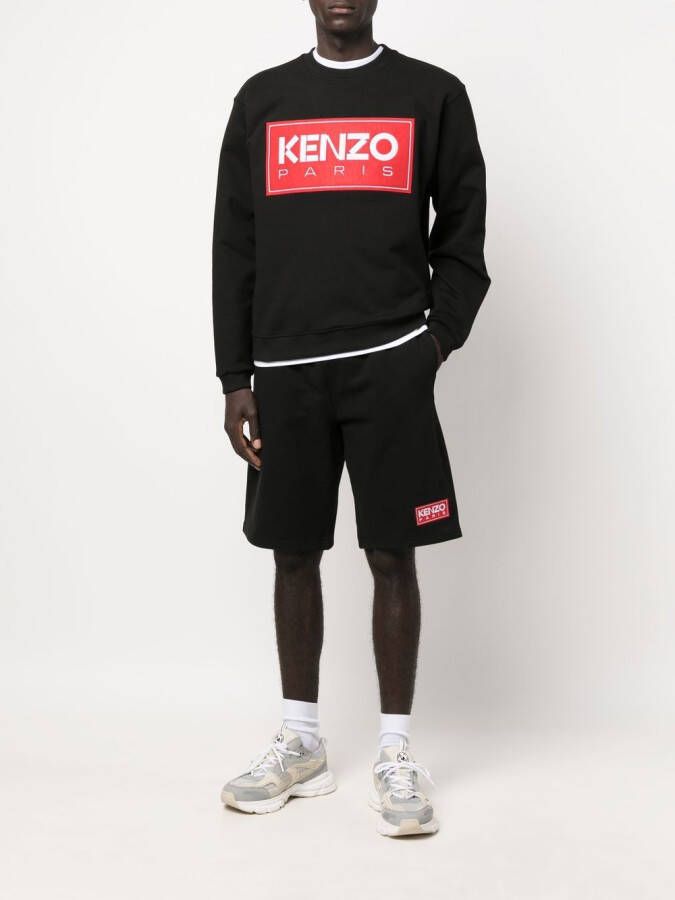 Kenzo Shorts met logopatch Zwart