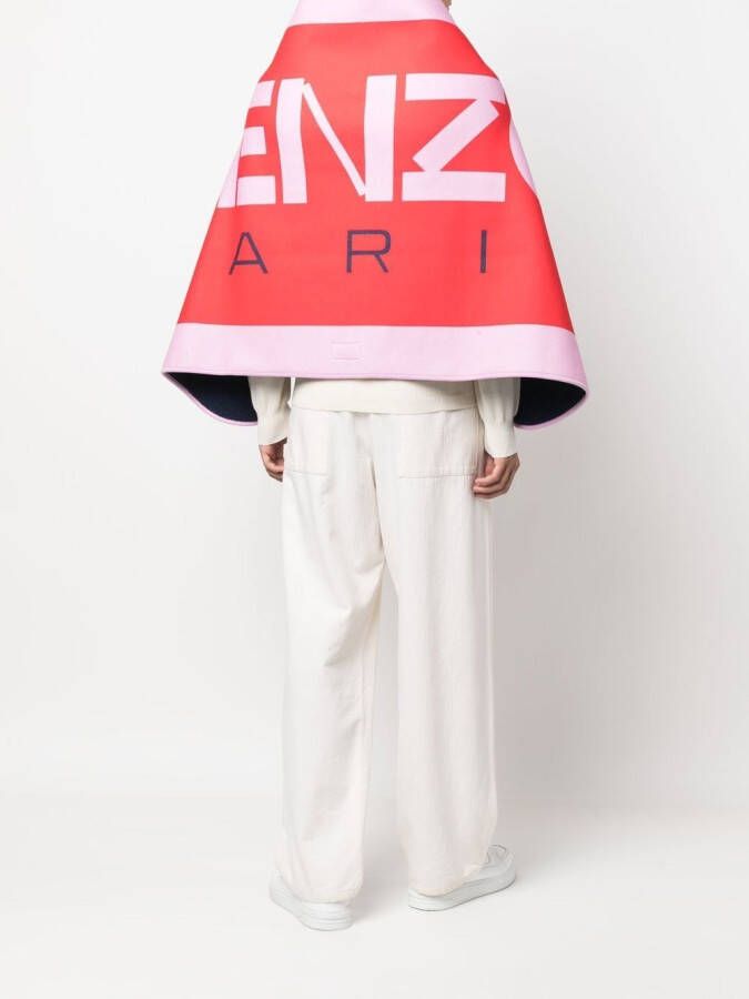 Kenzo Sjaal met logoprint Roze