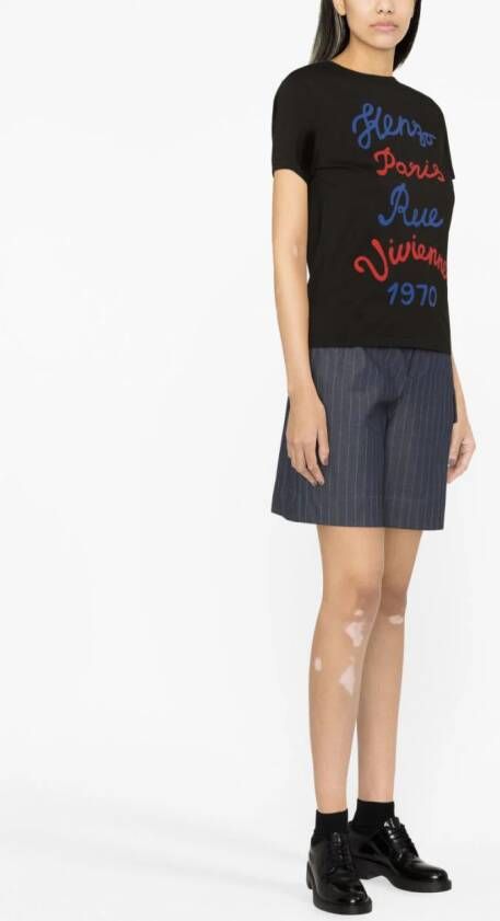 Kenzo T-shirt met tekst Zwart