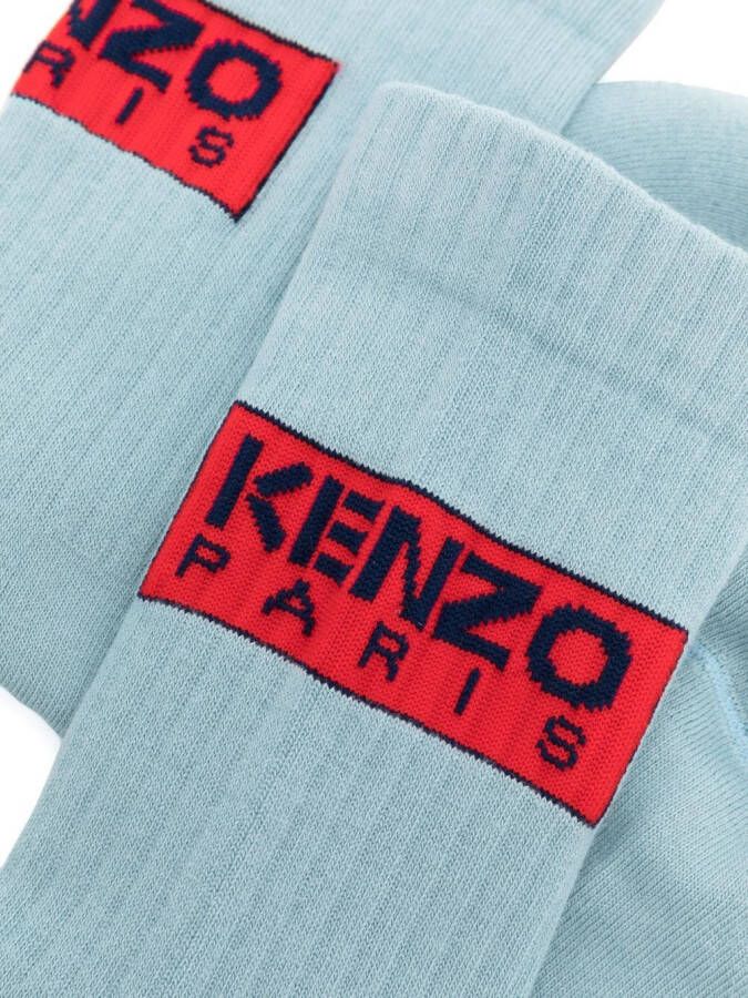 Kenzo Sokken met logopatch Blauw