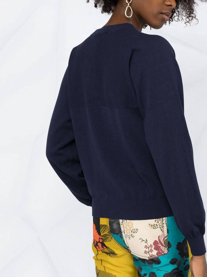 Kenzo Sweater met beerpatch Blauw