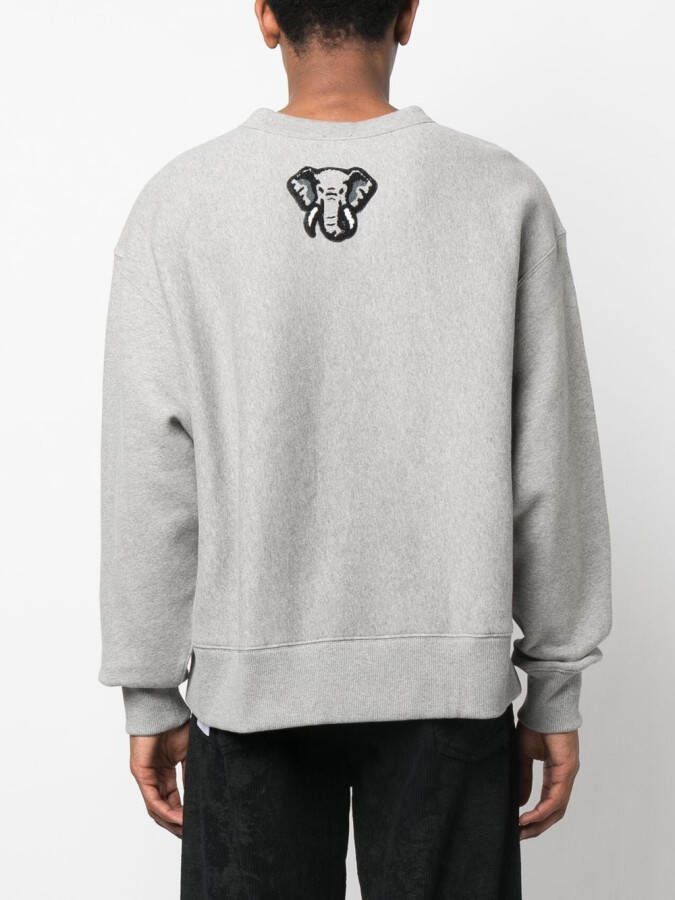 Kenzo Sweater met logopatch Grijs