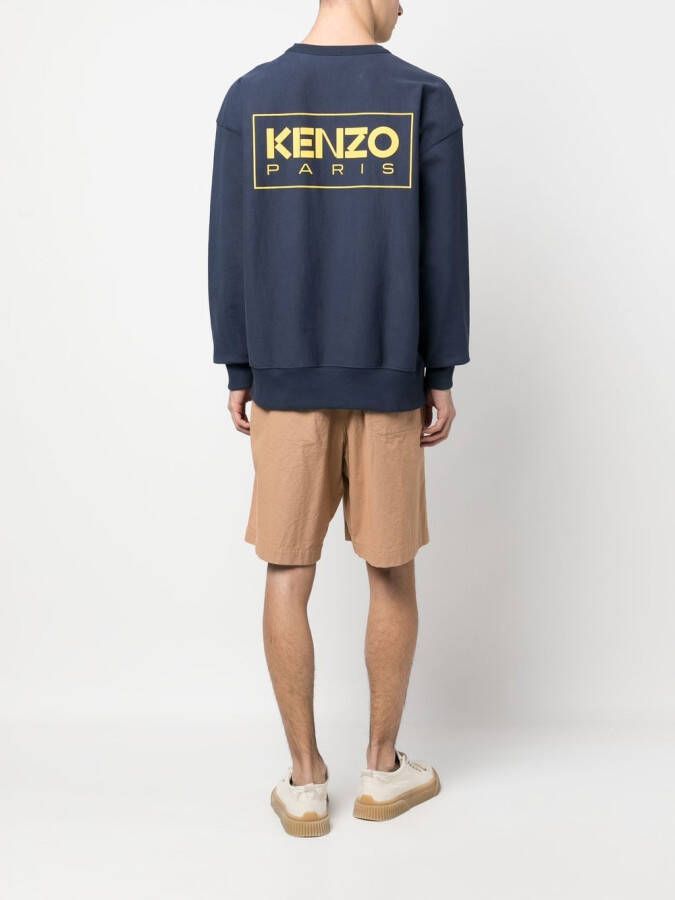 Kenzo Sweater met logoprint Blauw