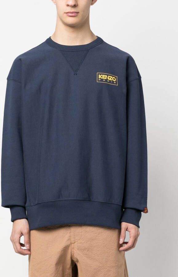 Kenzo Sweater met logoprint Blauw