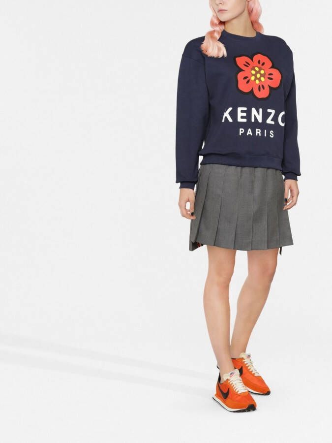 Kenzo Sweater met logoprint Blauw