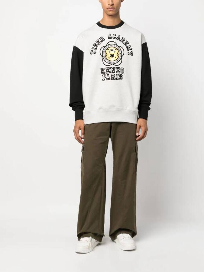 Kenzo Sweater met logoprint Grijs