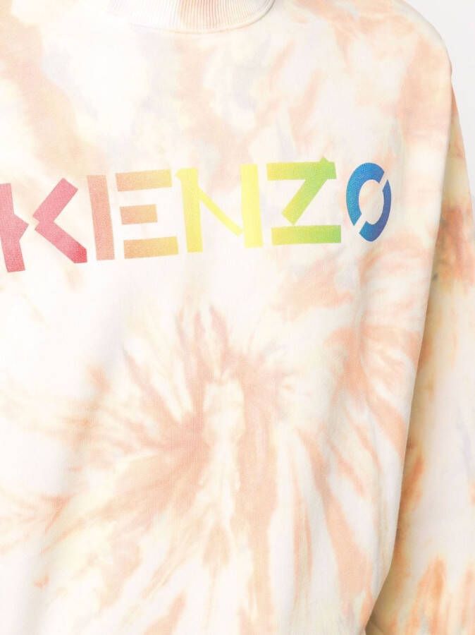 Kenzo Sweater met logoprint Oranje