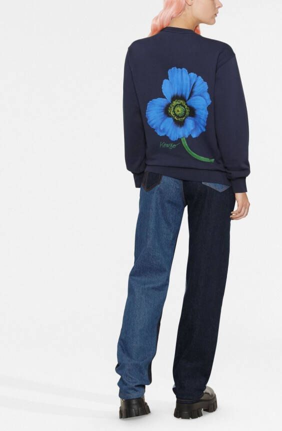 Kenzo Sweater met print Blauw