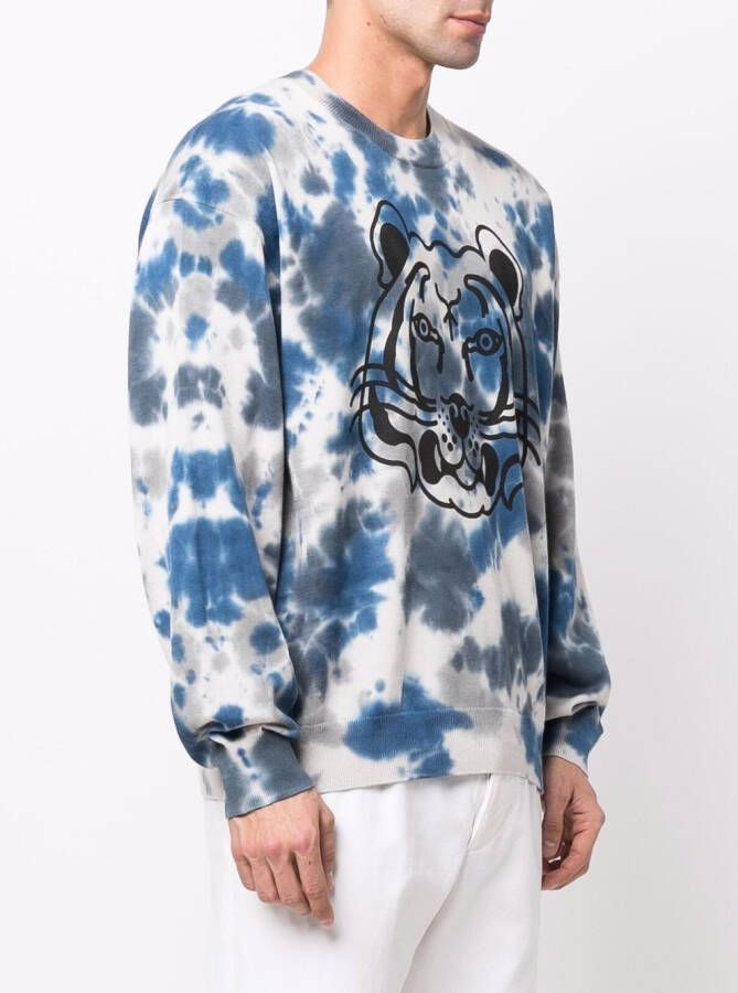 Kenzo Sweater met tijgerprint Grijs