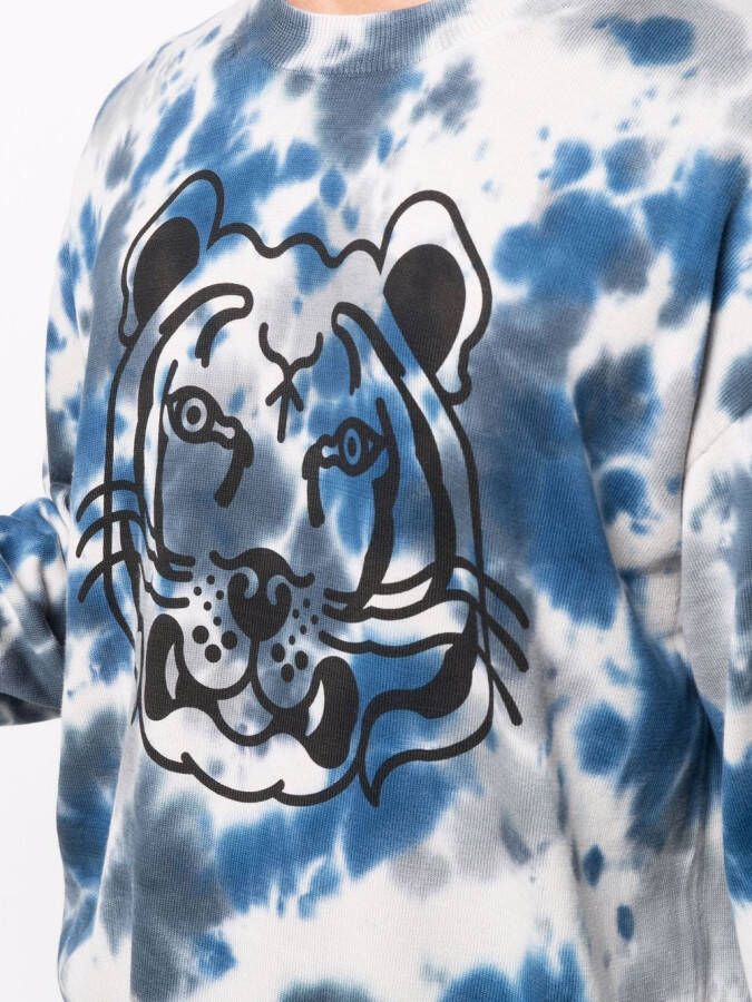 Kenzo Sweater met tijgerprint Grijs