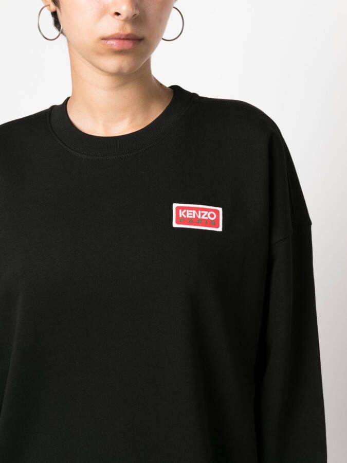 Kenzo Sweaterjurk met logoprint Zwart