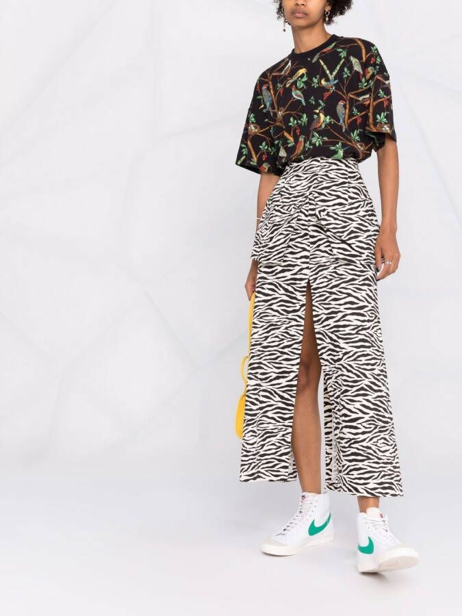 Kenzo T-shirt met print Zwart