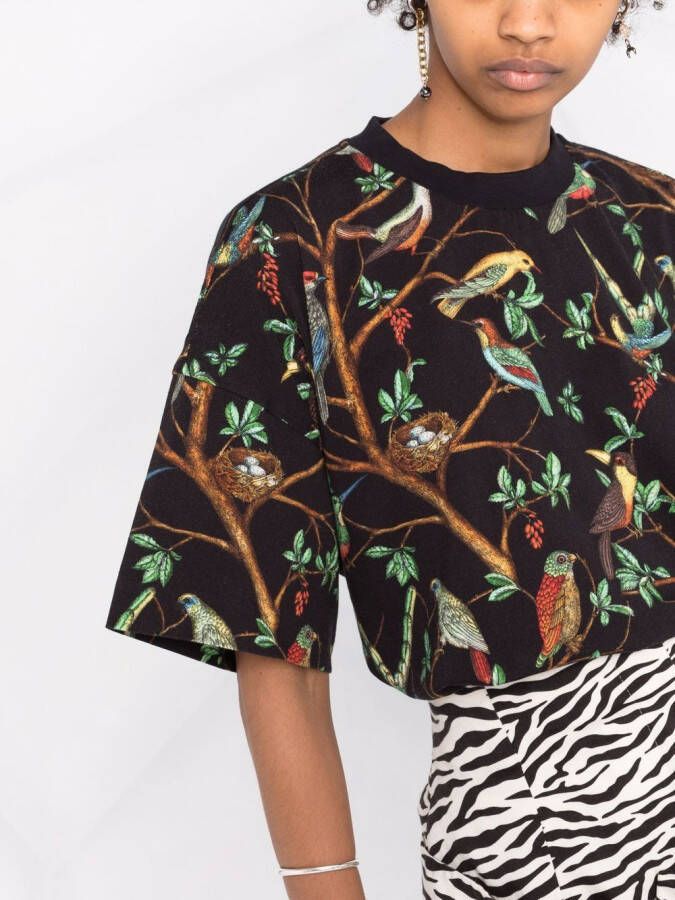 Kenzo T-shirt met print Zwart