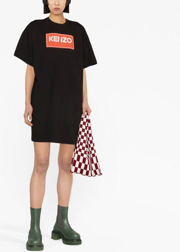 Kenzo T-shirtjurk met logoprint Zwart